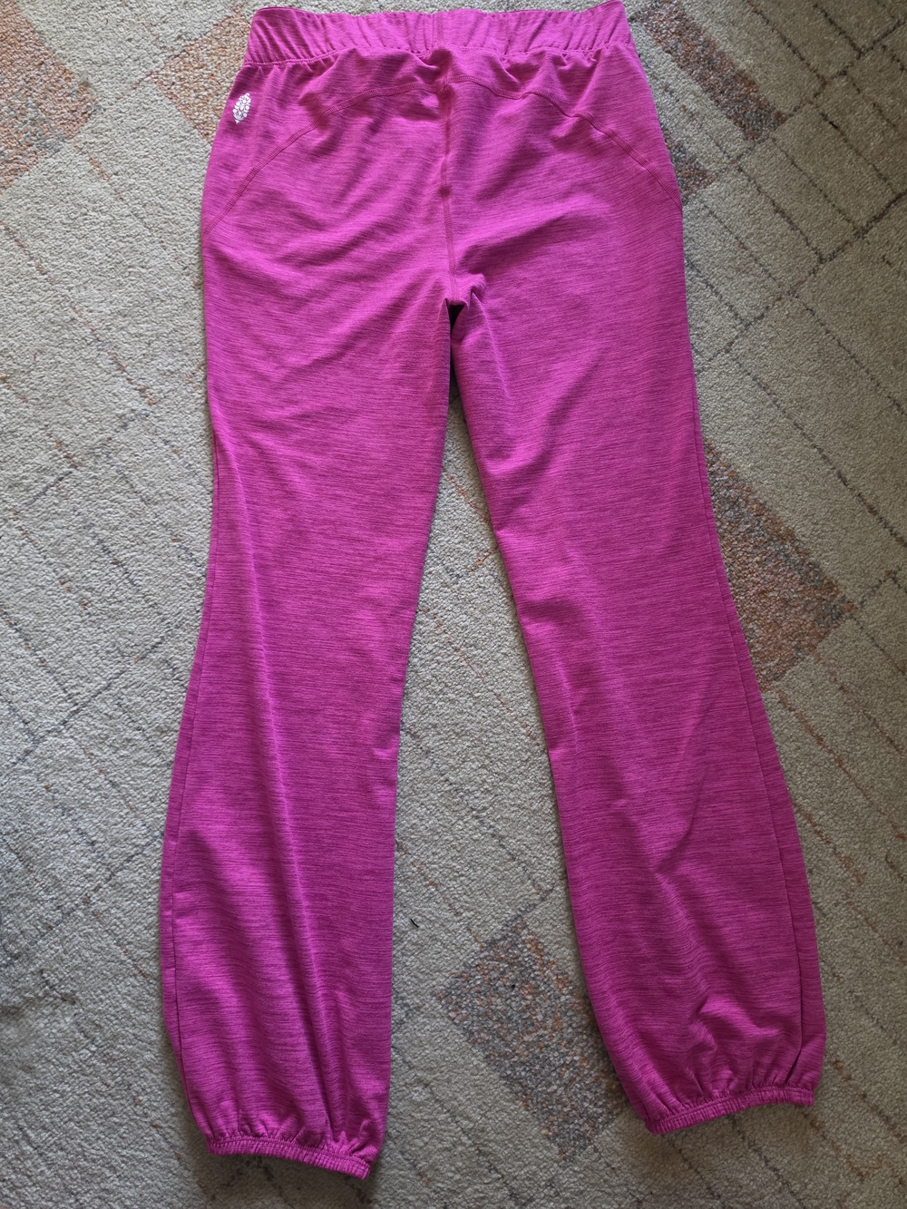 Free People Fuchsia Heathered Track Joggers - Picture 4 of 5